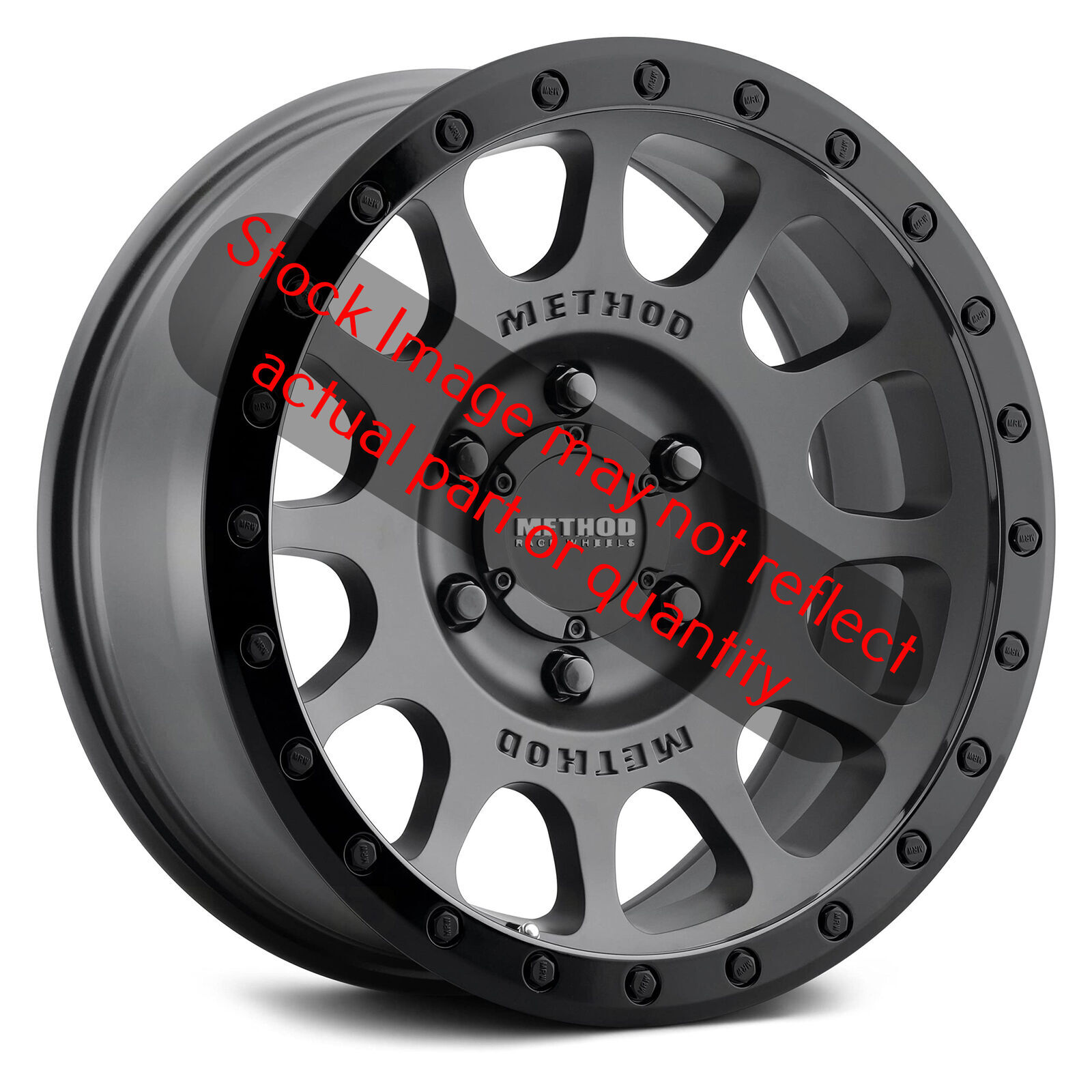 Method MR305 NV 17x8.5 0mm Offset 8x6.5 130.81mm CB Matte Black/Gloss ...