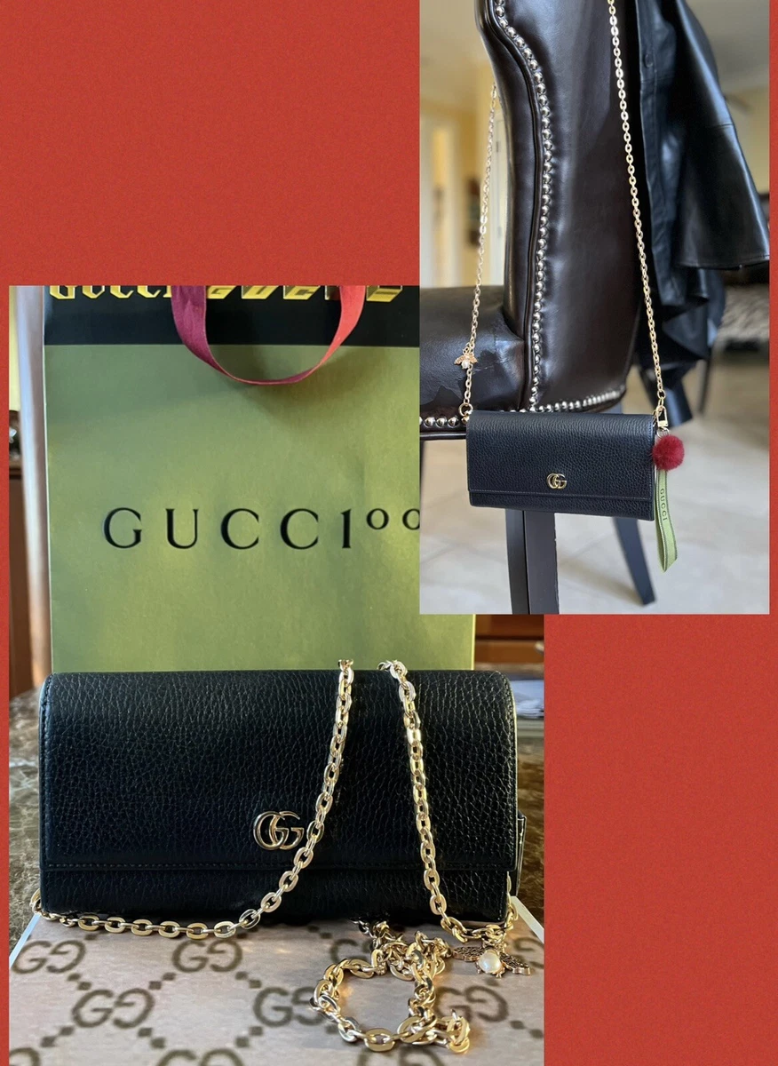 Gucci Soho Disco Red Leather GG Tassel Chain Crossbody Bag – Queen Bee of  Beverly Hills