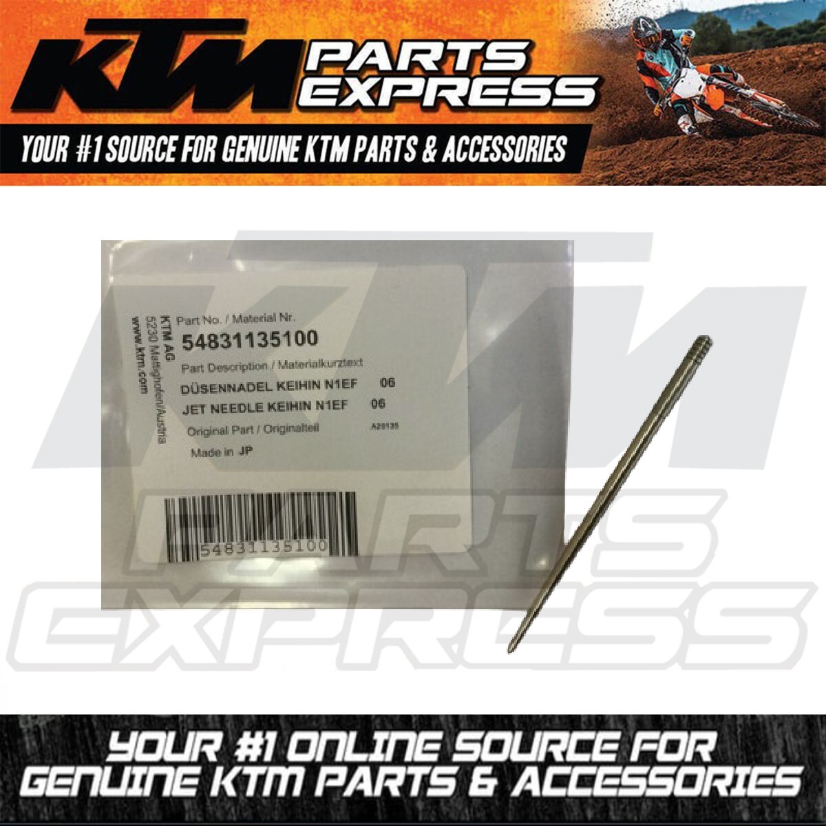 NEW OEM KTM CARBURATOR JET NEEDLE KEIHIN N1EF 125 150 200 250 SX