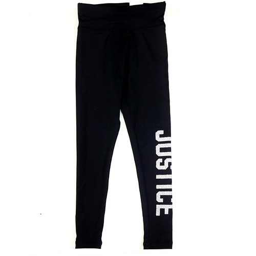 NWT JUSTICE Big Girls Glitter Hologram Logo Active Fit Leggings. 6,7,8,10,12 - Picture 18 of 24