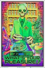 What's Your Pleasure Zombie Blacklight Poster 23 x 35