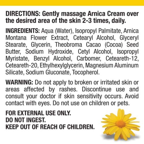 Crema all'arnica, crema antidolorifica naturale, lenitiva, non grassa e non profumata,... - Foto 6 di 6