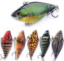 6PCS Minnow Fishing Lure VIB Crankbait Freshwater and Saltwater Hard Swimbait