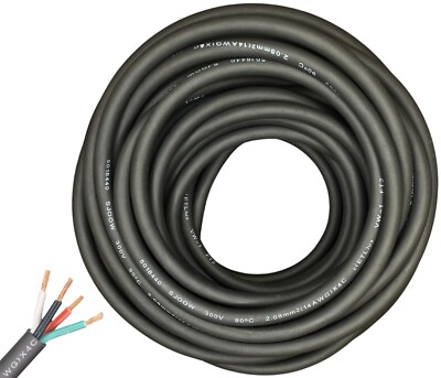 WindyNation 2-DAY SHIPPING 14/4 SJOOW Cable 14 Gauge 4 Conductor 300V Cable Wire