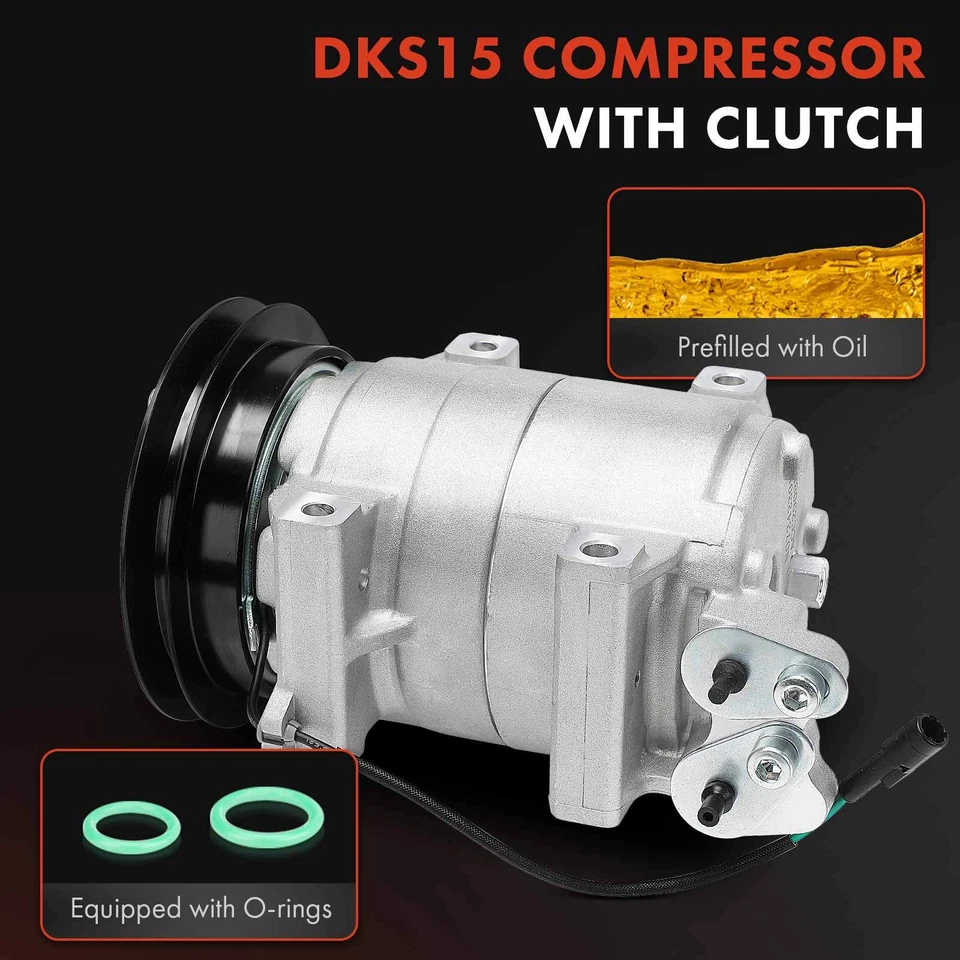 Compresor de aire acondicionado para Chevrolet W3500 Tiltmaster W4500 Tiltmaster Isuzu NPR NPR-HD Foto 3 de 4