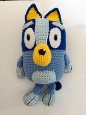 Handmade Crocheted Bluey Doll 16  Knit