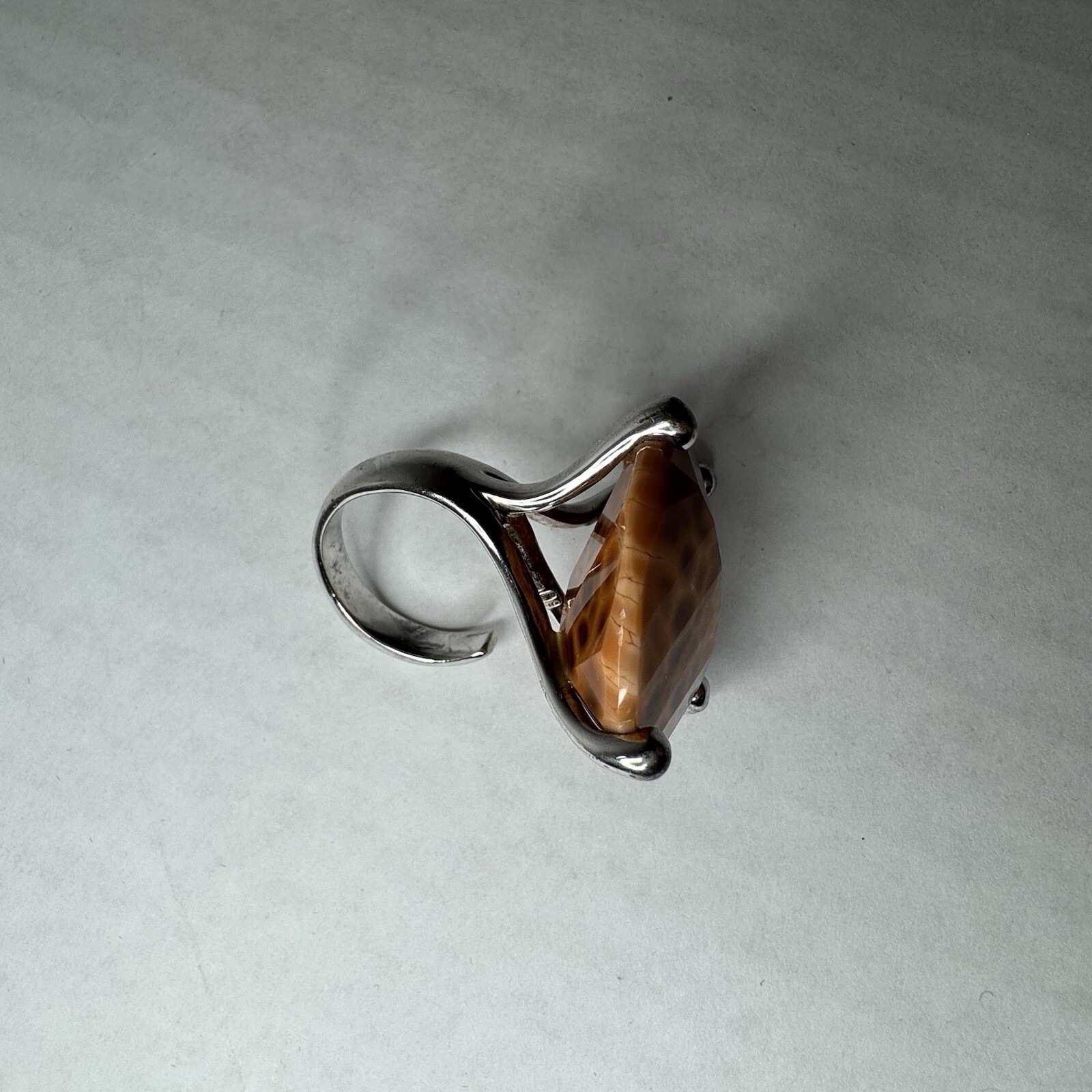 🔥 Vintage Fire Agate Statement Ring Size 10.5 – … - image 6