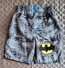BOYS BATMAN Size 5 Swim Trunks EUC