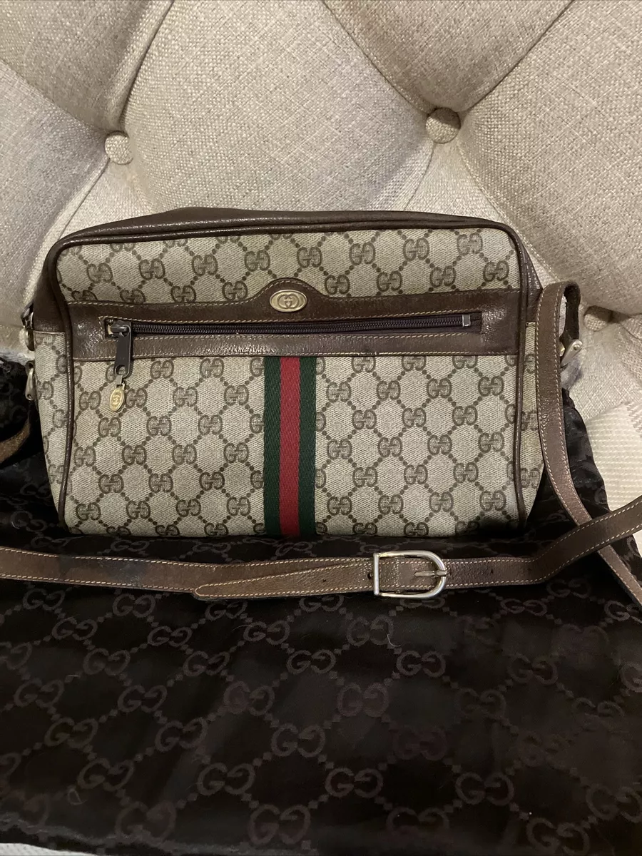 Authentic pre-owned Gucci sherry line crossbody shoulder bag