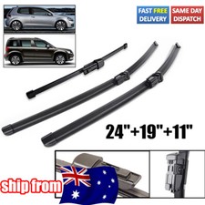 For VW Golf MK6 GTI GTD R HATCH 2009-2012 Front&Rear Wiper Blades Flat Wipers &