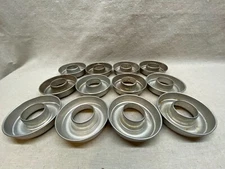 12 Vintage Aluminum Mini Bundt 3 3/4" Molds Jello Baking/Crafting Pans Tins