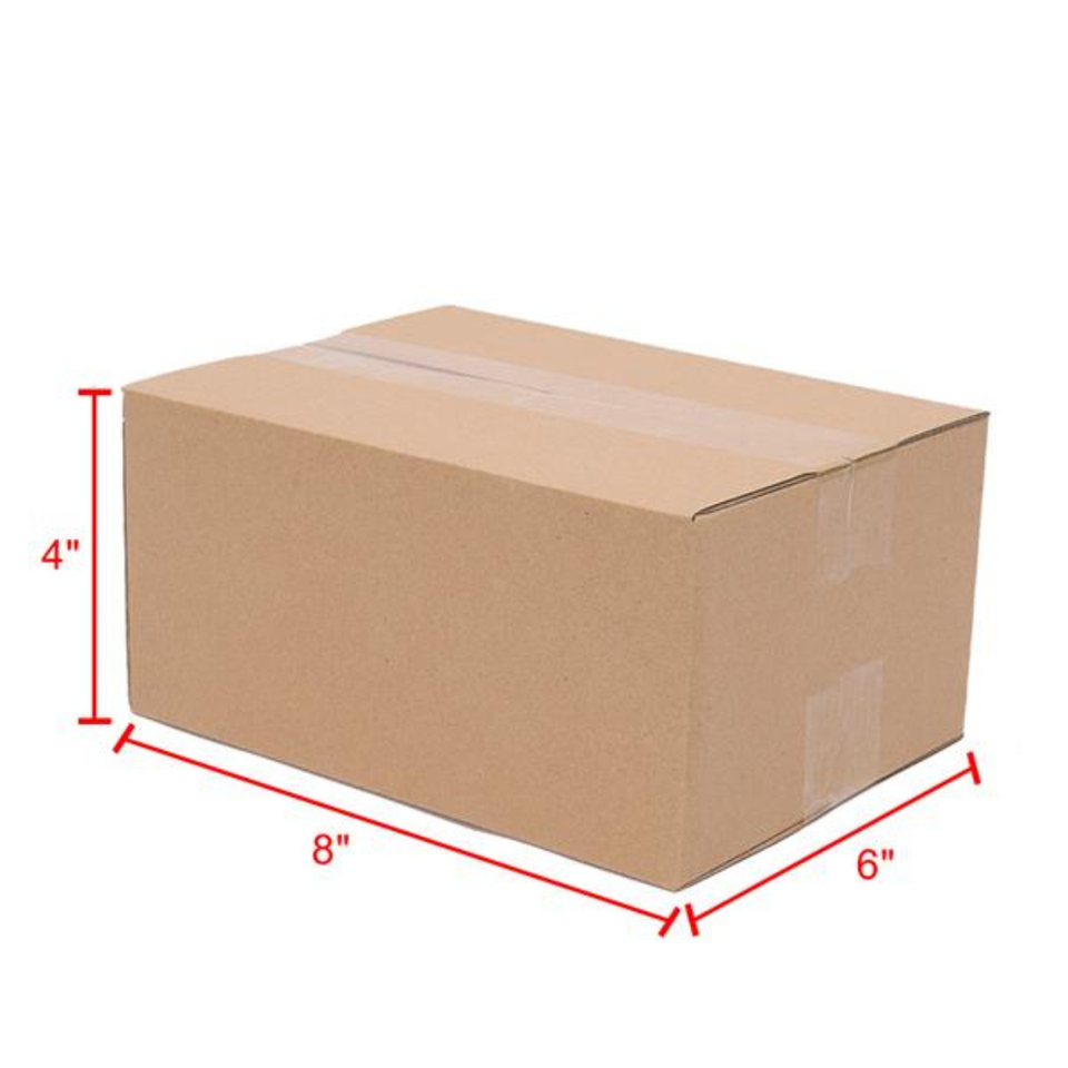 100 Corrugated Paper Boxes 8x6x4 inch20.3*15.2*10cmYellow