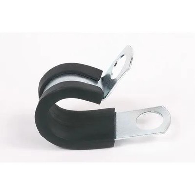 7PC ESSENTRA COMPONENTS SPN-10 Cable Clamp, Steel, Rubber Cushion, .625'' Bu