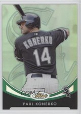 2010 Topps Finest Green Refractor 50/99 Paul Konerko #68 0o9