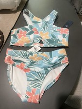 Abercrombie Girls Swimwear Bikini Swim Set Size 13/14 NWT Tropical