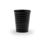 BAUER POTTERY RINGWARE LARGE TUMBLER  BLACK--$25 RETAIL STAMPED 12 OUNCES