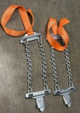 1 Pair Glacier Chains Emergency Truck Chain 19.5" To 24.5" Rim 6086V thumbnail 1