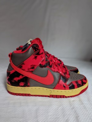 Size 6.5 Men, 8 Women - Nike Dunk 1985 Acid Wash Red - Banned 85 High SP Bred