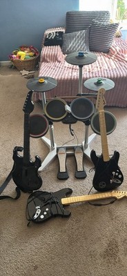 Clone Hero/guitar Hero Bundle PDP Riffmaster/wireless Pro Drums W/dongle