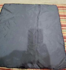 Vintage Hand Rolled 100 Silk Gray Pocket Square/Handkerchief