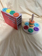Lovevery Count Slide Ring Stacker, Ring Play Kit Montessori Wooden Toy