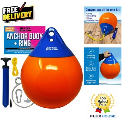 Ultimate Anchor Retrieval System   Durable Inflatable Buoy and Pump Included