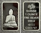 RARE PAMP Suisse Religious Faith Series Buddha 1 oz .999 Silver