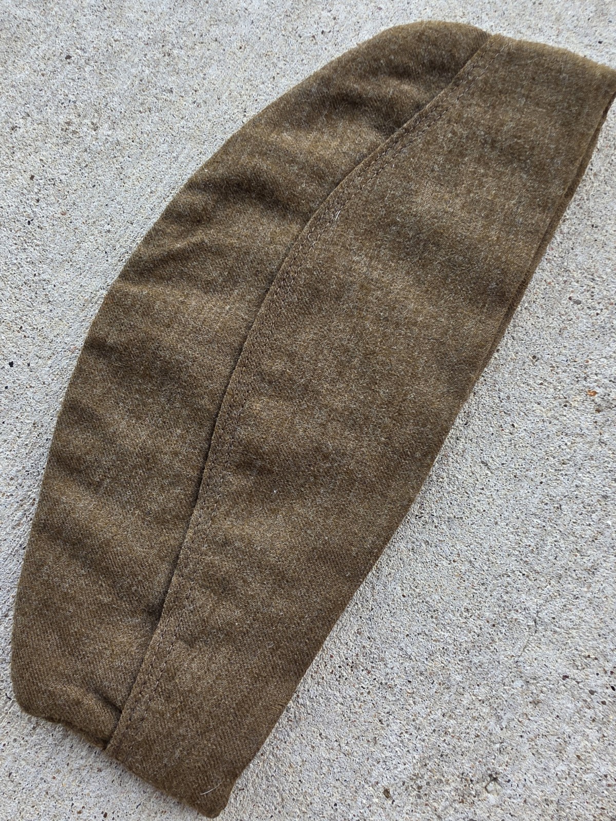 WWI Enlisted Overseas Hat OD Linen