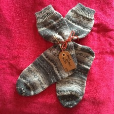hand knitted socks,size5-7, made from good quality sock yarn