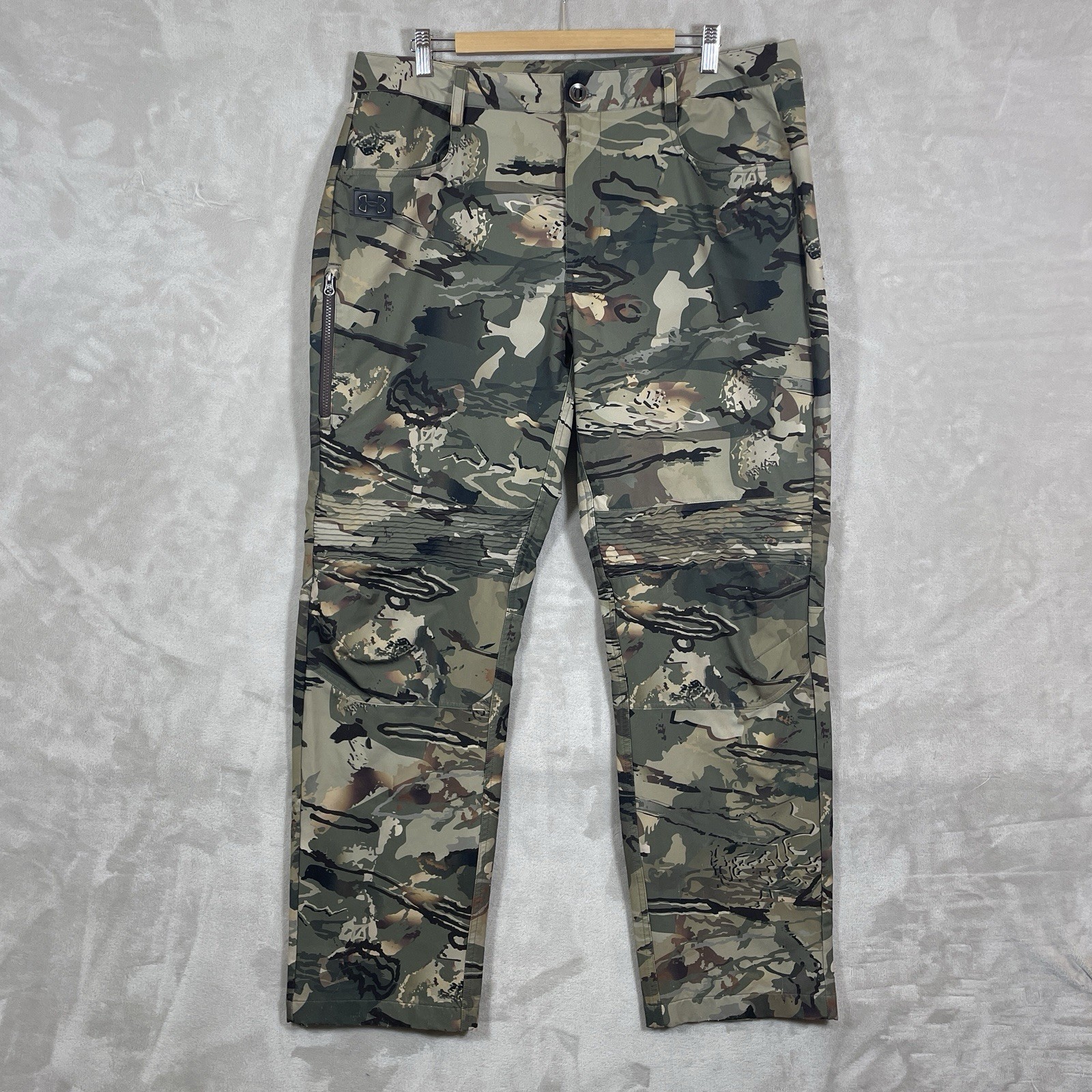 Under Armour Pants Mens 38x32 Storm Hardwoods STR Camo Stretch Soft *worn*