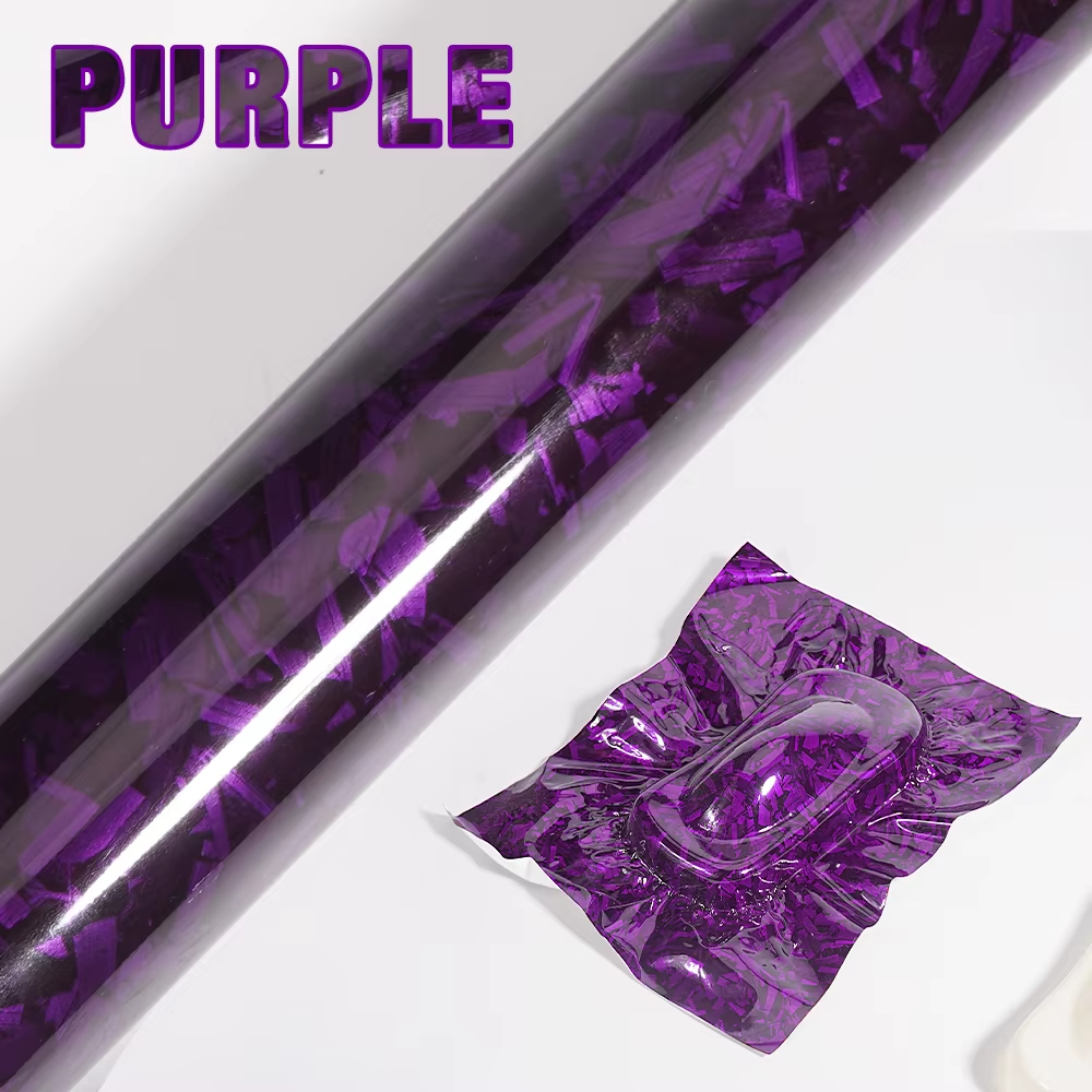 30/50x300cm Glossy Black/Gold/Silver/Red Carbon Fiber Vinyl Wrap