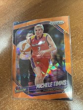 2025 Panini Prizm Michele Timms Orange Cracked Ice Prizm #133