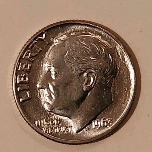 1963 P Roosevelt Dime Uncirculated 90% Silver