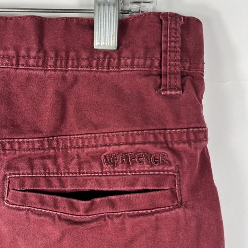 H&M Pants Youth Girls Size 13/14 Shaped Leg Burgundy Chino Stretch - Picture 5 of 11