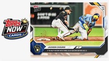 2026 Topps Now MLB #698 Jackson Chourio Milwaukee Brewers - PRESALE