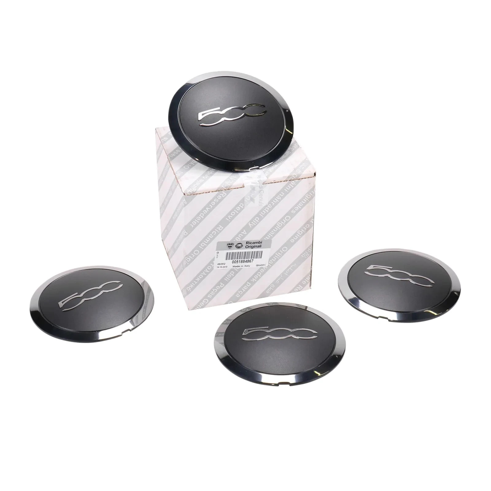 Set 4 coppe ruota originali Fiat 500 da 16'' foto 4