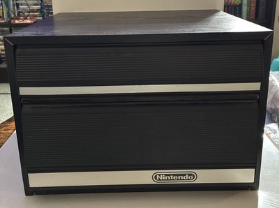 VTG Nintendo NES 2 Drawer 28 Game Controller Zapper OEM Storage Cabinet Display