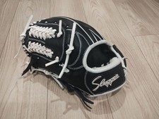 KUBOTA Slugger Custom Left-Handed Infield Pitcher Glove 24cm Black/White USED JP
