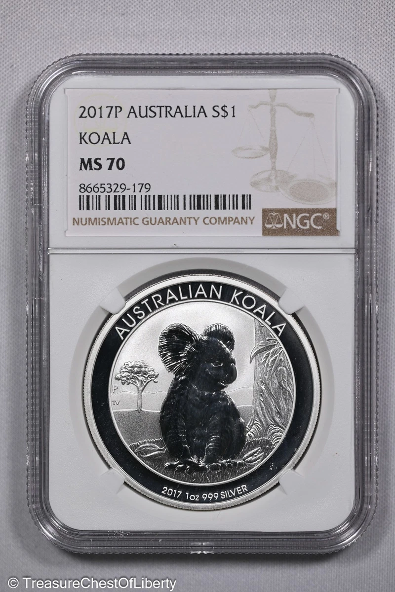 25+ Australian Koala MS 70 NGC Certified Silver Bullion Coins for