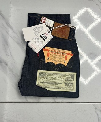 Levi's Vintage Clothing LVC 1947 501 XX W30 L34 Big E RAW DENIM Selvedge Jeans