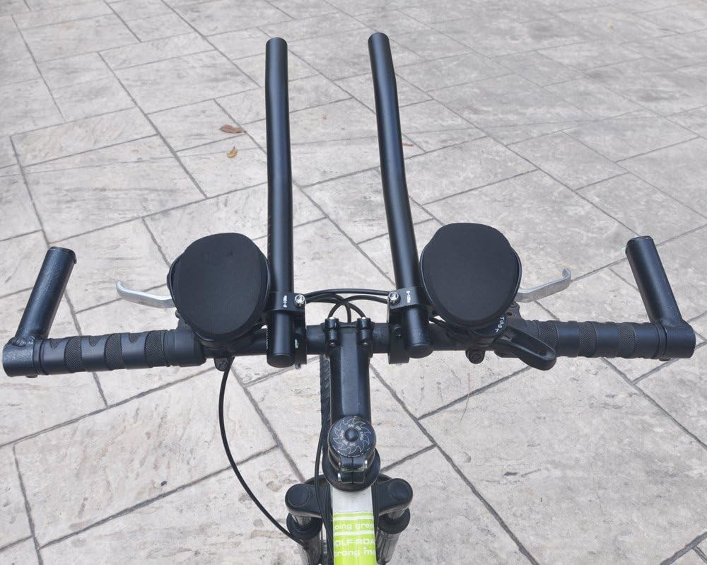 Sleek Black Adjustable Aero Bar for Road & Mountain Biking - Easy Installation
