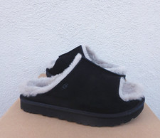UGG BLACK CLASSIC SHEEPSKIN GREENPORT SLIDE SLIPPERS, WOMEN US 8/ EUR 39 NIB