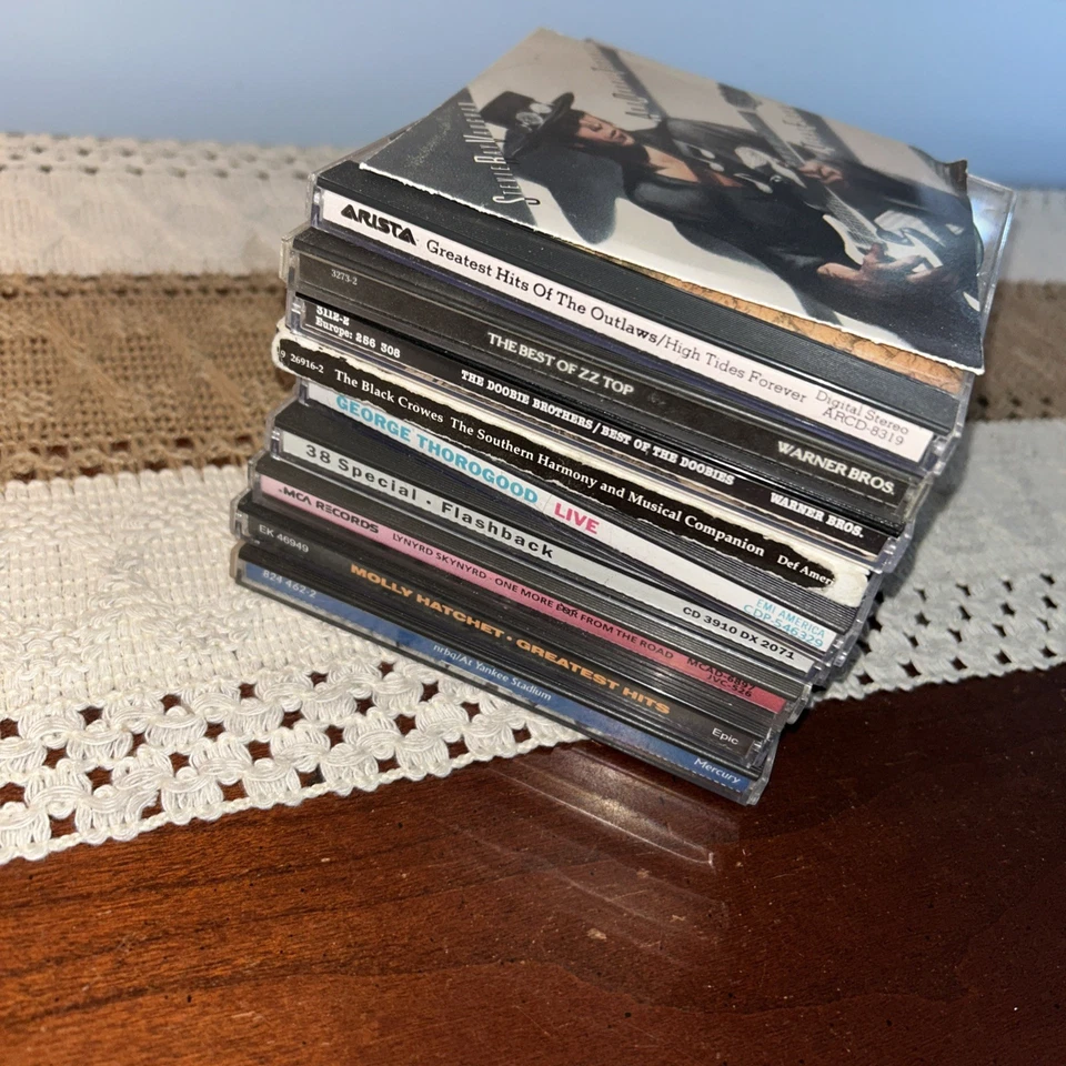 LOT 10 CDs Southern Rock Lynyrd Skynyrd ZZ Top SRV 38 Special NRBQ Black Crowes Foto 2 de 4