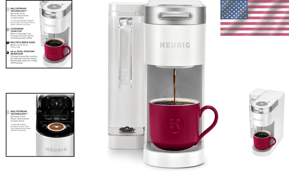 Fast Brew Single Serve Coffee Maker, 4 Brew Sizes - Image 2 of 4