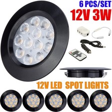 6x 12V Interior LED Spot Lights For VW T4 T5 Camper Van Caravan Motorhome Light