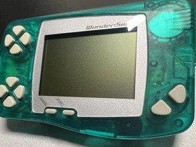 Bandai WonderSwan Clear Green Handheld Working US Seller