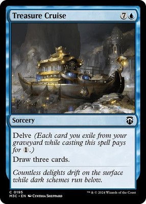 1x Treasure Cruise - Commander: Modern Horizons 3 - NM  -  MTG