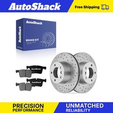 Front Drilled Slotted Brake Rotors Ceramic Pads For Bmw 328i 2016