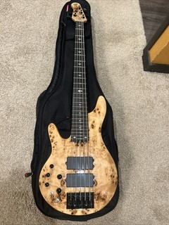 Michael Kelly LH Pinnacle 5 Electric Bass With Roadrunner Gig Bag. Nice.
