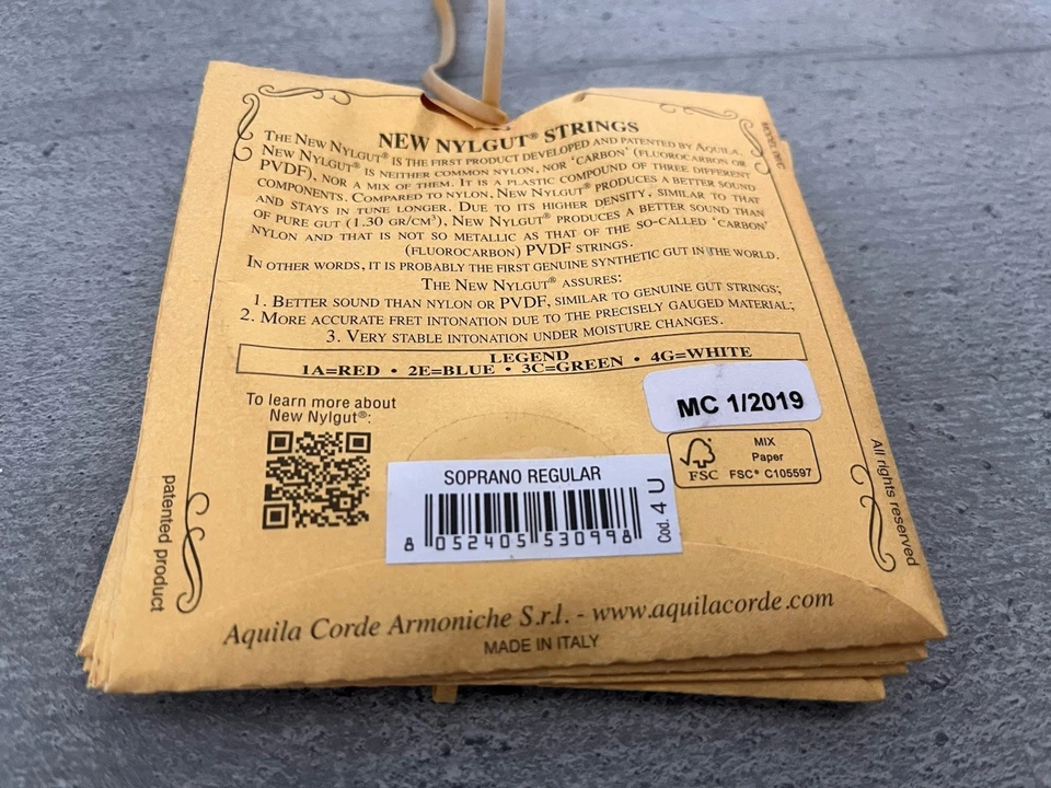 Aquila Soprano 4U regular tuning - pack of 5 - Image 2 of 2